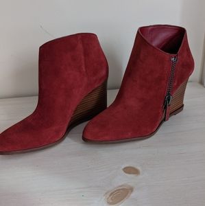 1. State Red Ankle Booties Size 6